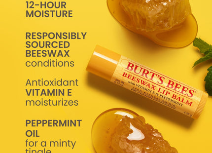 Burt’s Bees 100% Natural Origin Moisturizing Lip Balm Beeswax,1 Tube (12 Pack) - Personal Care > Skin Balms & Treatments