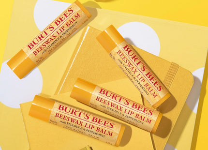 Burt’s Bees 100% Natural Origin Moisturizing Lip Balm Beeswax,1 Tube (4 Pack) - Personal Care > Skin Balms & Treatments