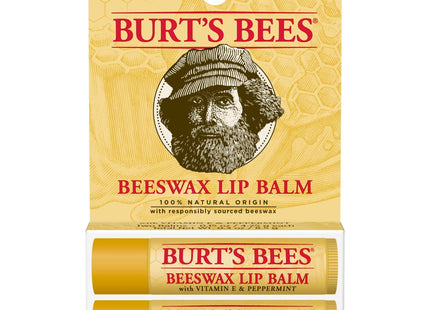 Burt’s Bees 100% Natural Origin Moisturizing Lip Balm Beeswax,1 Tube (12 Pack) - Personal Care > Skin Balms & Treatments