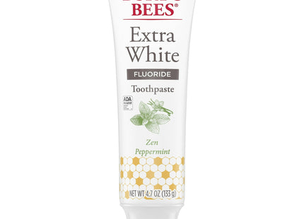 Burts Bees Natural Extra White Fluoride Toothpaste Mountain Mint 4.7oz (12 Pack) - Personal Care > Oral