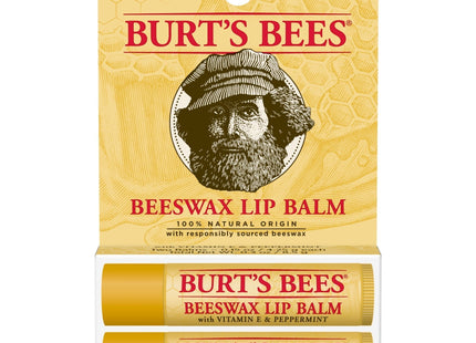 Burt’s Bees 100% Natural Origin Moisturizing Lip Balm Beeswax,1 Tube (4 Pack) - Personal Care > Skin Balms & Treatments