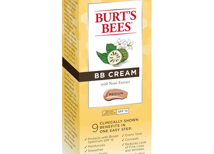 Burt’s Bees Bb Cream Spf 15 Medium With Essence Of Noni Plant 1.7oz (12 Pack) - Personal Care > Makeup BB CC & Alphabet