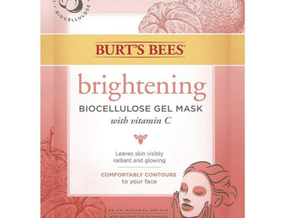 Burts Bees Brightening Biocellulose Gel Face Mask with Mandarin 1ct (2 Pack) - Personal Care > Skin Masks