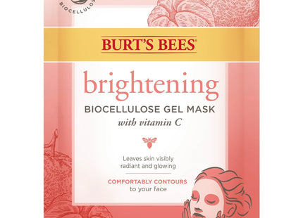 Burts Bees Brightening Biocellulose Gel Face Mask with Mandarin 1ct (2 Pack) - Personal Care > Skin Masks