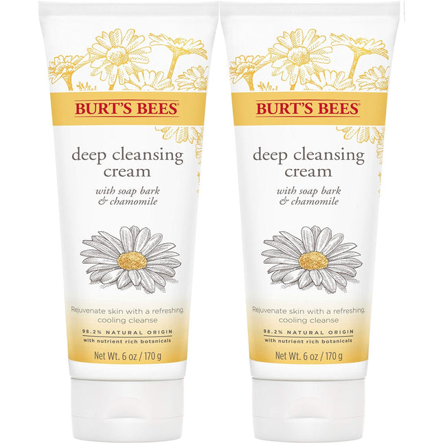 Burt’s Bees Deep Cleansing Cream with Soap Bark and Chamomile 6 oz (2 Pack) - Personal Care > Skin Cleansers & Toners