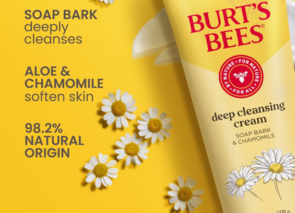 Burt’s Bees Deep Cleansing Cream with Soap Bark and Chamomile 6 oz (3 Pack) - Personal Care > Skin Cleansers & Toners