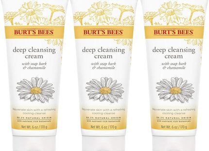 Burt’s Bees Deep Cleansing Cream with Soap Bark and Chamomile 6 oz (3 Pack) - Personal Care > Skin Cleansers & Toners