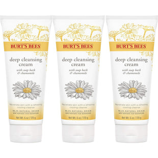 Burt’s Bees Deep Cleansing Cream with Soap Bark and Chamomile 6 oz (3 Pack) - Personal Care > Skin Cleansers & Toners