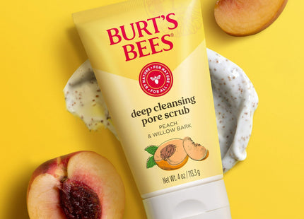 Burt’s Bees Deep Cleansing Pore Scrub with Peach and Willow Bark 4oz (2 Pack) - Personal Care > Skin Exfoliators &