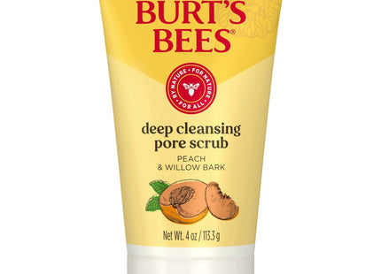 Burt’s Bees Deep Cleansing Pore Scrub with Peach and Willow Bark 4oz (2 Pack) - Personal Care > Skin Exfoliators &