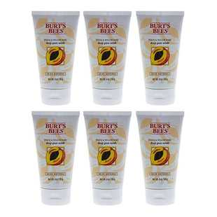 Burt’s Bees Deep Cleansing Pore Scrub with Peach and Willow Bark 4oz (6 Pack) - Personal Care > Skin Exfoliators &