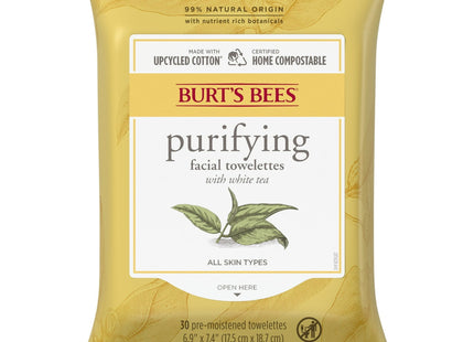 Burt’s Bees Facial Cleansing Towelettes with White Extract 30ct (2 Pack) - Personal Care > Skin Cleansers & Toners