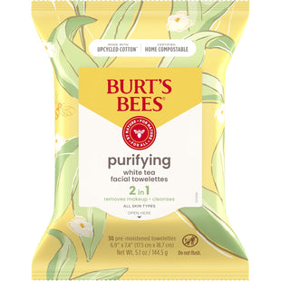 Burt’s Bees Facial Cleansing Towelettes with White Extract 30ct (5 Pack) - Personal Care > Skin Cleansers & Toners