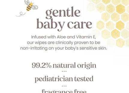 Burt’s Bees Natural Baby Wipes for Sensitive Skin Unscented 72ct (2 Pack) - & Toddler > Diapering