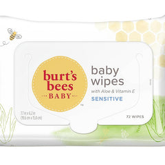 Burt’s Bees Natural Baby Wipes for Sensitive Skin Unscented 72ct (6 Pack) - & Toddler > Diapering