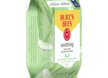 Burt’s Bees Soothing Facial Towelettes With Aloe Vera 30ct (2 Pack) - Personal Care > Skin Cleansers & Toners