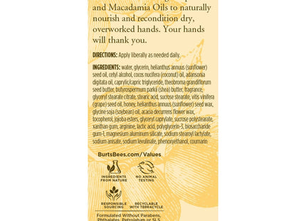 Burt’s Bees Therapeutic Honey & Grapeseed Oil Hand Cream 2.6oz - Personal Care > Skin Lotion Moisturizer