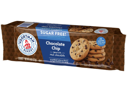 Voortman Bakery, Sugar Free, Chocolate Chip Cookies, Crispy, Crunchy, 8 Ounce (Pack Of 24)