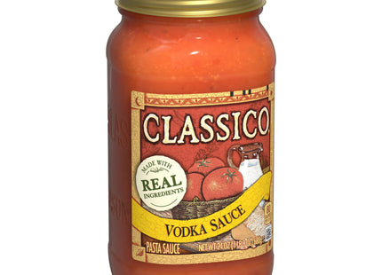 Classico Vodka Sauce Spaghetti Pasta Sauce, Gluten Free, Jar 24 Ounce (Pack Of 6)