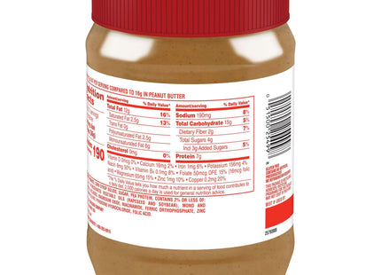 Jif Creamy Natural Peanut Butter, Rich Nutty Flavor with High Protein Spread, Gluten-Free, 40 Ounce (Pack Of 6)