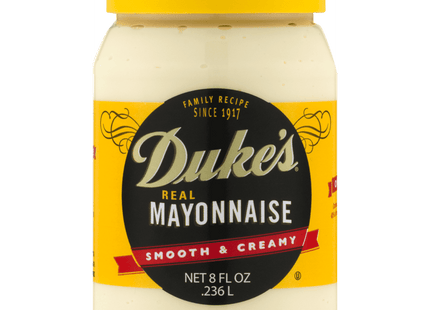 Duke's Real Mayonnaise, Family recipe, Smooth & Creamy, Gluten-free, Jar 8 Ounce (Pack Of 1)