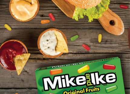 Mike and Ike Original Assorted flavors Fruits Chewy Candy, Classic treat, Theater Box, 5 Ounce (Pack Of 8)