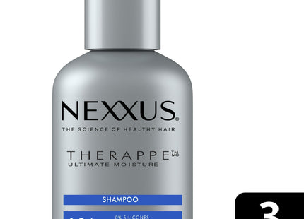 Nexxus Therappe Moisture Rebalancing Shampoo, Ultimate Moisture, Silicone Free, Travel Size, 3 Ounce (Pack Of 2)