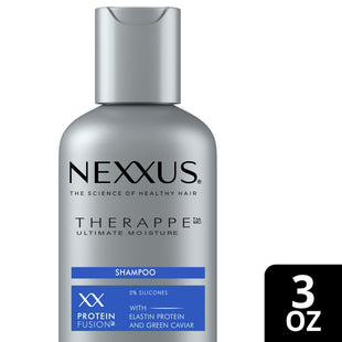 Nexxus Therappe Moisture Rebalancing Shampoo, Ultimate Moisture, Silicone Free, Travel Size, 3 Ounce (Pack Of 2)