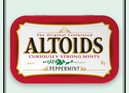 Altoids Classic Peppermint, Strong Breath Mints Hard Candy, Individual Packs Tin, 1.76 Ounce (Pack Of 1)