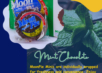 Moonpie Mini Mint Chocolate, Sandwhich Mini Cookie, 12 Ounce (Pack Of 2)