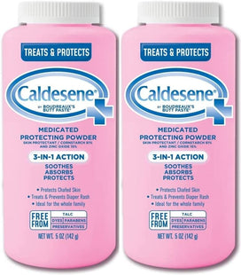 Caldesene Medicated Protecting Body Powder with Zinc Oxide 5oz (2 Pack) - Baby & Toddler > Bathing Grooming Powders