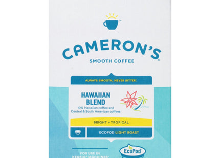Cameron’s Coffee Single Serve Pods Hawaiian Kona Blend 12ct (24 Pack) - Food & Beverages > Non-Alcoholic Drinks