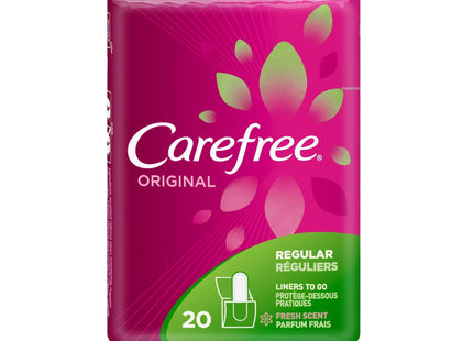 Carefree Original Regular To Go Pantiliners Wrapped Fresh Scent 20ct (4 Pack) - Personal Care > Feminine