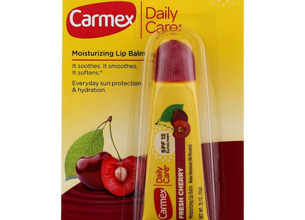 Carmex Daily Care Moisturizing Lip Balm Spf 15 Fresh Cherry 0.35 oz (12 Pack) - Personal > Skin Balms & Treatments