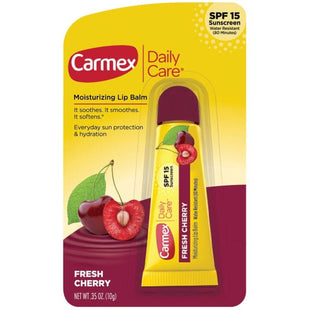 Carmex Daily Care Moisturizing Lip Balm Spf 15 Fresh Cherry 0.35 oz (3 Pack) - Personal > Skin Balms & Treatments