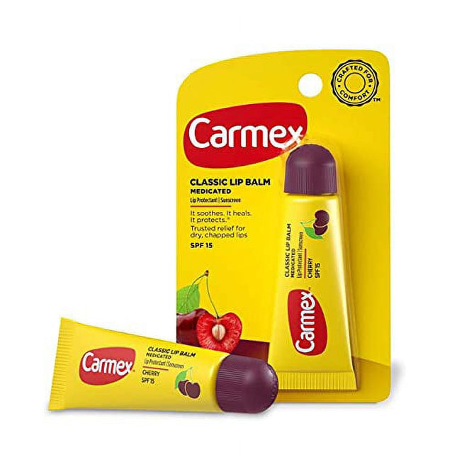 Carmex Daily Care Moisturizing Lip Balm Spf 15 Fresh Cherry 0.35 oz (2 Pack) - Personal > Skin Balms & Treatments