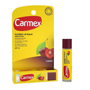 Carmex Daily Care Moisturizing Lip Balm Stick Fresh Cherry 0.15oz (24 Pack) - Personal > Skin Balms & Treatments