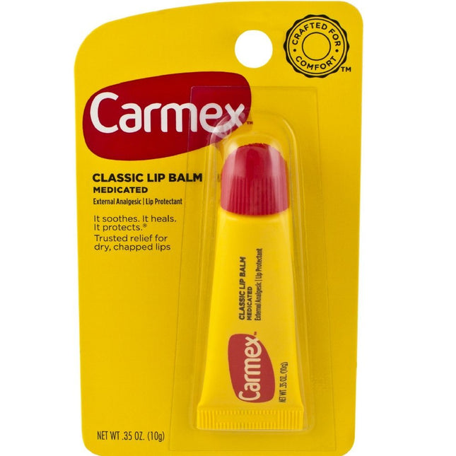 Carmex Medicated Lip Balm Moisturizer for Dry Chapped Lips 0.35oz (12 Pack) - Personal Care > Skin Balms & Treatments