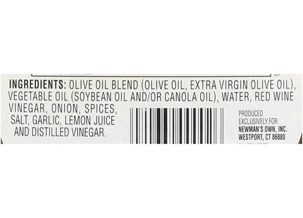 Newman's Own Olive Oil & Vinegar Salad Dressing, No Artificial Flavors And Preservatives, 16 Ounce (Pack Of 12)