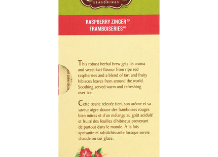 Celestial Seasonings Raspberry Zinger Herbal Caffeine-Free 20ct (12 Pack) - Food & Beverages > Non-Alcoholic Drinks