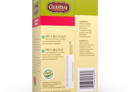 Celestial Seasonings Raspberry Zinger Herbal Caffeine-Free 20ct (12 Pack) - Food & Beverages > Non-Alcoholic Drinks