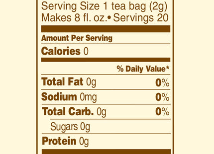Celestial Seasonings Peppermint Caffeine-Free Herbal Bag 20ct (6 Pack) - Food & Beverages > Non-Alcoholic Drinks