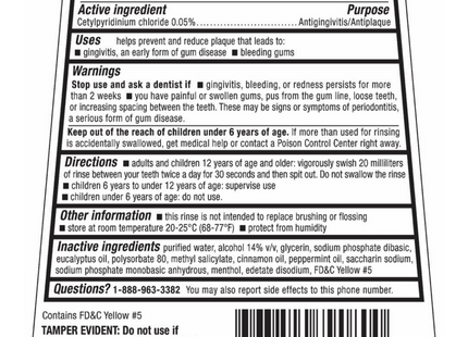 Cepacol Antibacterial Multi-Protection Mouthwash Reduce Plaque 24 FLoz (12 Pack) - Personal Care > Oral