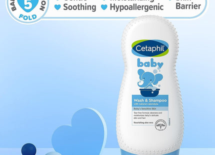 Cetaphil Baby Wash & Shampoo with Organic Calendula Tear Free 7.8oz (6 Pack) - Personal Care > Hair Styling Conditioner