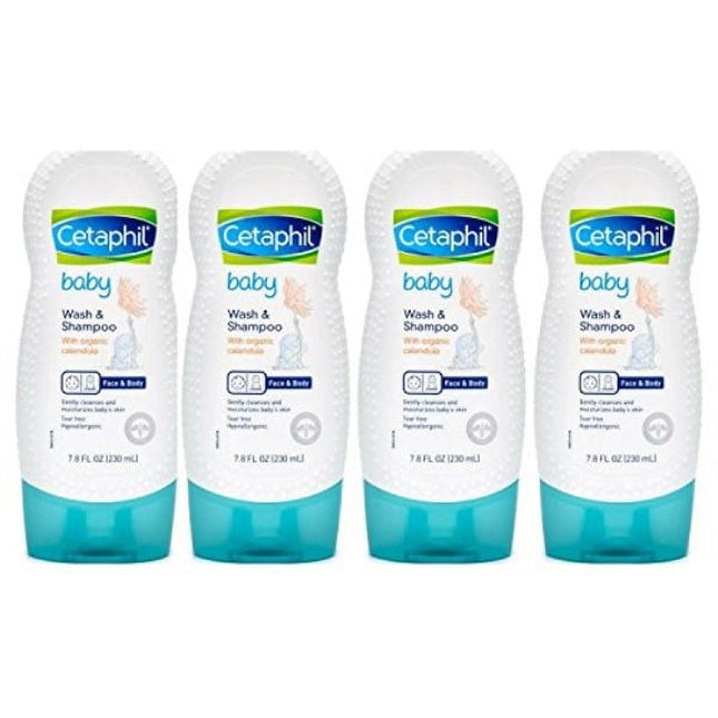 Cetaphil Baby Wash & Shampoo with Organic Calendula Tear Free 7.8oz (4 Pack) - Personal Care > Hair Styling Conditioner