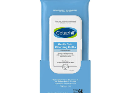 Cetaphil Gentle Skin Cleansing Body Wipes Fragrance Free 25ct (2 Pack) - Personal Care > Cleansers & Toners