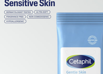 Cetaphil Gentle Skin Cleansing Body Wipes Fragrance Free 25ct (2 Pack) - Personal Care > Cleansers & Toners