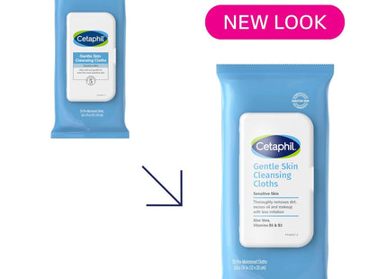 Cetaphil Gentle Skin Cleansing Body Wipes Fragrance Free 25ct (2 Pack) - Personal Care > Cleansers & Toners