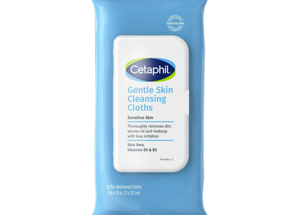 Cetaphil Gentle Skin Cleansing Body Wipes Fragrance Free 25ct (2 Pack) - Personal Care > Cleansers & Toners