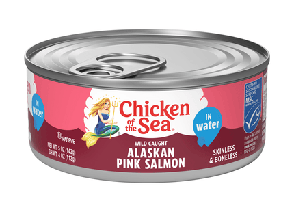 Chicken of the Sea Skinless Boneless Chunk Style Pink Salmon Water 5oz (12 Pack) - Food & Beverages > Pantry Preserved